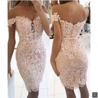 Homecoming Dresses, Homecoming Dresses 2018, Off Shoulder Homecoming Dresses, Short Homecoming Dresses, Lace Homecoming Dresses, Short Prom Dresses, Short Party Dresses, Prom Dresses, Cocktail Dress