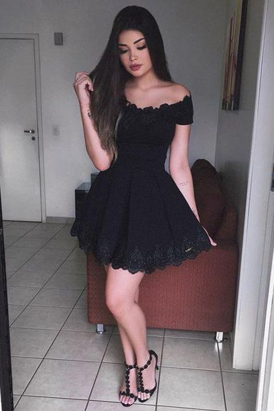 Homecoming Dresses, Homecoming Dresses 2018, Off Shoulder Homecoming Dresses, Lace Homecoming Dresses, Short Homecoming Dresses, Short Prom Dresses, Short Party Dresses, Prom Dresses, Cocktail Dress